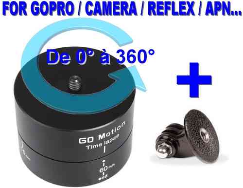 Support Embase Rotation 360° / 60 mn Time lapse Photo Panoramique