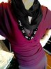 2-In-1 Large Beads Necklace & Light Microfibre Scarf -