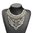Collar necklace Silver or golden Metal Crystals And Charms