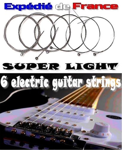 Jeu de 6 cordes SUPER LIGHT pour guitare électrique