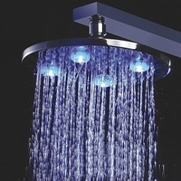 poire de douche pluie  à  LED - Ø 20cm