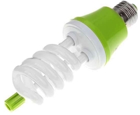 Ampoule basse consommation avec ioniseur-purifieur d'air - culot E27 - BLANC