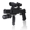 Pistolet d'assault AIR SOFT, à billes 6 mm, avec viseur laser et torche - Structure Métal -