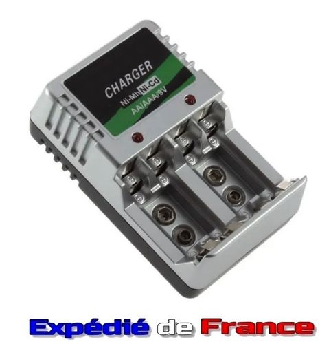 Chargeur Secteur pour Accus / Piles rechargeables AA / AAA / 9V