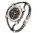 Jewel Wrist Watch steel cable + Rhinestones Black & silver