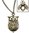 Boho Necklace with Pocket fashion watch Owl shaped