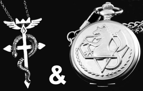 Collector Box Fullmetal Alchemist Pocket Watch + Necklace