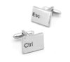 Cufflinks For geeks: Keyboard Keys Ctrl & Esc shaped