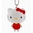 Porte-clés Kawaii figurine Hello Kitty En Mousse