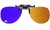 Verres clip-on vision 3D pour lunettes de vue ( brun et bleu )