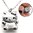 Collier Montre pendentif Hello Kitty Cute Kawaii Argenté