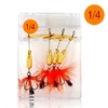 Triple Set Of 4 fishing Hooks and lure - 1 / 4