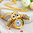 Necklace with Gold Pendant mini watch Owl shaped