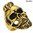 Imposing Hipster Ring 3D Bearded and mustachioed Skull