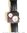 Chic design Man Watch design - double dial - black leather strap
