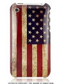 Coque Rigide  - Dirty Flag - Drapeau Américain pour IPHONE 3G / 3GS