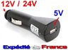 car charger adapter 12V / 24V to USB 5V output