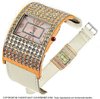 Cuff jewel watch with rhinestones for women