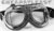 Vintage Bomber Motorcycle Goggles with Angular Lenses