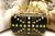 Gothic Rigid Clutch handbag with Handle Rings spikes knuckle