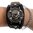 Wrist Watch with Lid 3D Death Head / Skull & Chain