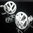 2 boutons de manchettes logo VW (Volkswagen)