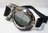 Retro Vintage Motorcycle Chrome Goggles smoked Angular Lenses
