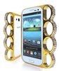 Coque Poing Américain Pour Galaxy S3 Or + Strass