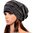 Oversize Slouch knitting unisex beanie (Black / Brown choice)