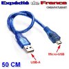 USB-A / Micro USB-B adapter renforced cable (Charge + Data)