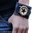 Montre bracelet de force cuir Star rétro vintage rock
