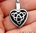 cinerary necklace with urn Vial pendant Triquetra Celtic Heart