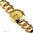Jewel Wrist Watch chain large link Bracelet Golden