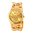 Jewel Wrist Watch chain large link Bracelet Golden