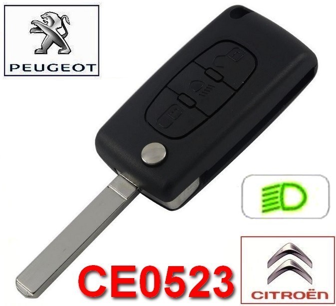 Bipper Expert Partner coque plip CE0523 3boutons coffre Peugeot 607 Tepee 