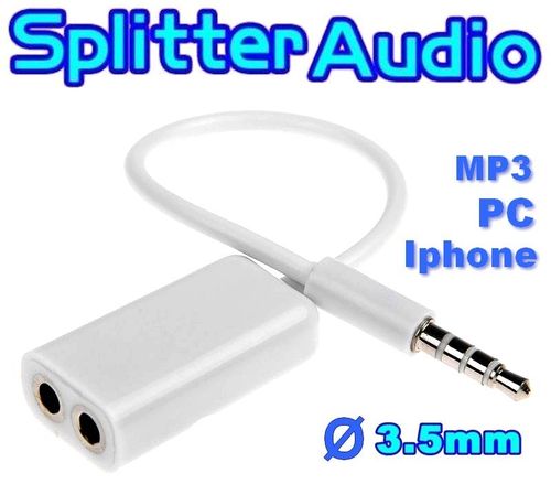 Splitter male 4 PTS to 2 female for PC & Iphone