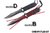 Knife Dagger Stainless Steel & Paracord + hard Case Thigh / Belt