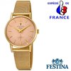 Woman Wrist Watch FESTINA EXTRA - Steel & Rose Gold Dorado Dial